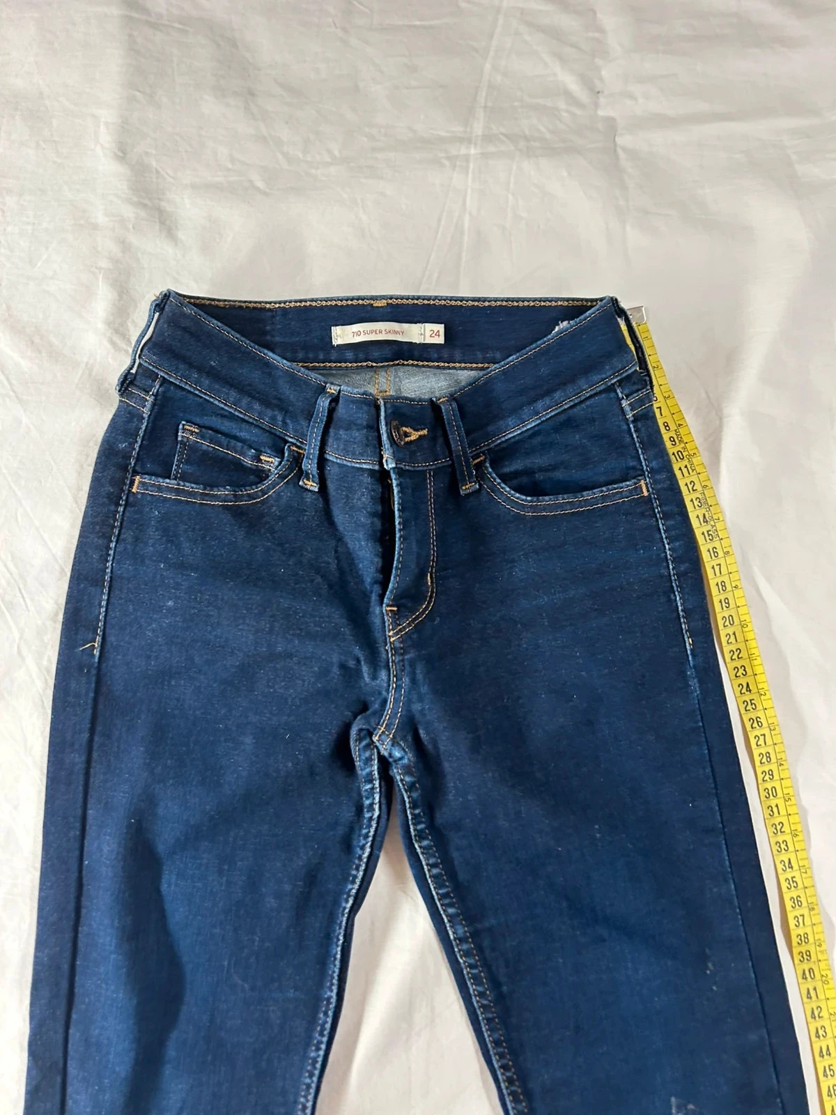 Jean skinny marineblauw Levi's 710 super skinny w24 l30 – photo 5